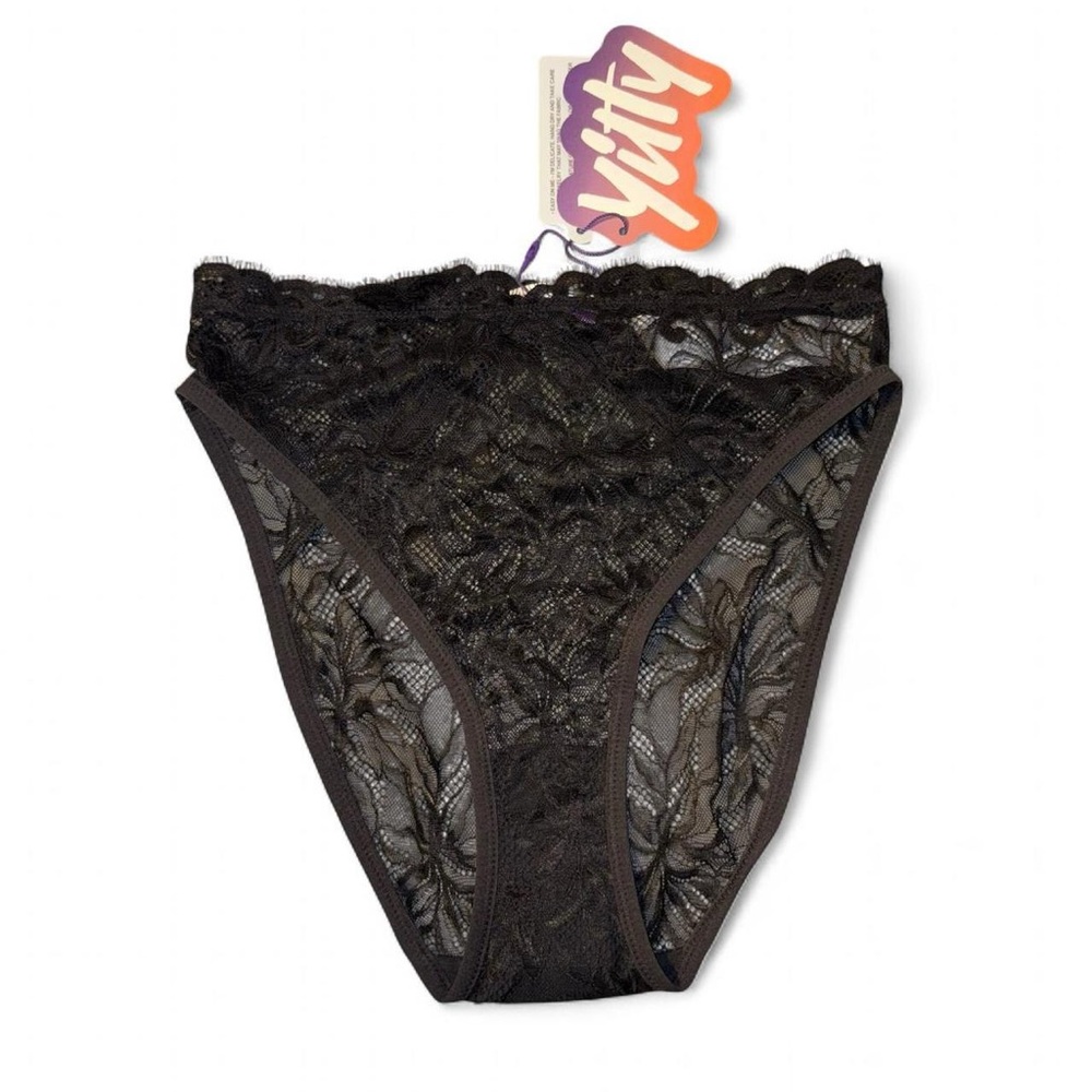 YITTY Black Floral Lace Panties - Picture 3 of 8